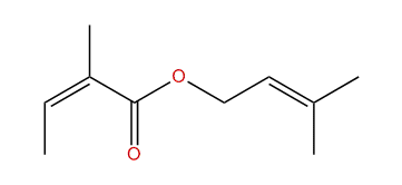 3-Methyl-2-butenyl (Z)-2-methyl-2-butenoate